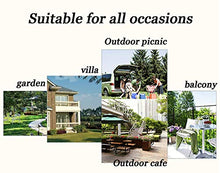 Daily Accessories Outdoor Folding Table and Chairs Garden Patio Table 2 Large Chairs Rust Proof | Weatherproof