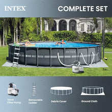 INTEX Ultra XTR 24ft x 52in Above Ground Swimming Pool Set Bundle