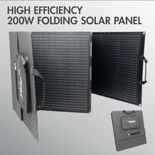 Wagan EL8215 200W Foldable Solar Panel High Efficiency Anderson Connector