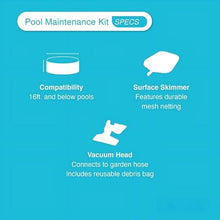 15ft x 42in Portable Round Inflatable Swimming Pool and Maintenance Kit