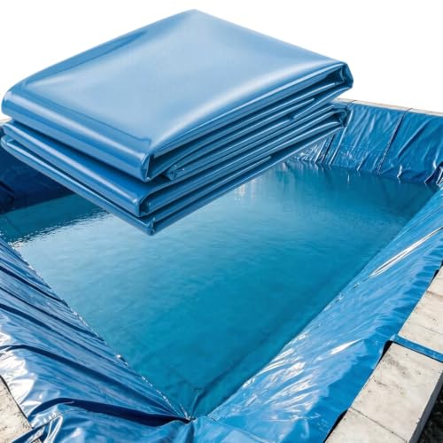 Liyadolaam Reinforced Pond Liner Underlays 3x7m 4x5m 5x6m 7x8m 8x10m 10x12m Outdoor Pond Liners Sealing Film Damp Proof Membrane for Koi Ponds Aquaculture(32.8x49.2ft)