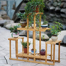 MIIKHI Plant Stands,Baoo Flower Stand,Indoor Balcony Flower Stand,Multilayer Multi Purpose Rack Three Dimensional Flower Standnishings