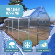 Baumera Small Greenhouse for Outdoors - Walk in Greenhouse Kit - Greenhouse 7.7x19.7 - Durable Backyard Greenhouse, Easy Assembly & Heavy Snow Load Greenhouse Polycarbonate - Invest in Dream Garden