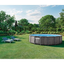INTEX Prism Frame 18ft x 48in Round Above Ground Swimming Pool Set w/Pump