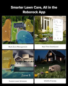 Roborock RockNeo Q110H Robot Lawn Mower, Wire-Free Robotic Lawn Mower with Full-Band RTK + VSLAM Navigation, Auto Mapping, AI Vision Obstacle Avoidance, App Control, 45% Slope, Covers Up to 1/4 Acre