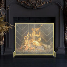 Fireplace Screen Fireplace Screen Home Metal Nordic Iron Fireplace Screen with Fireplace Fence Fireplace Screen Mesh Fireplace Screen Fireplace Screen (Color : A)