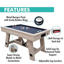 Freetime Fun Bumper Pool Table Rustic Oak
