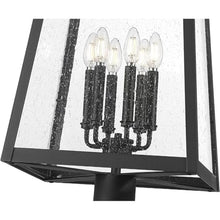 Z-Lite Rainer 6 Light 114" Tall Post Light Black