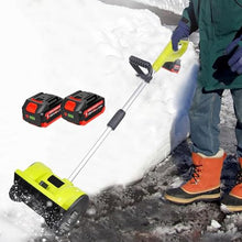 MiBoce Cordless Handheld Snow Shovel, 1200W Electric Snow Shovel, with 2 Batteries, Adjustable Direction, Cleaning Width 32cm, Maximum Throwing Distance 8m, for Patio, Playground, Farm