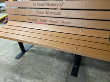 Roudebush Company Memorial Park Bench