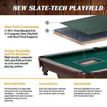 Barrington Billiards Arlington Slate-Tech Pool Table Dark Wood Grain/Green