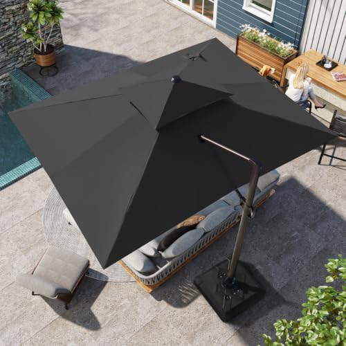 153" X 116" Rectangular Cantilever Umbrella, Weighted Base Does Not Include