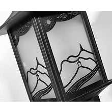 KADELONG Outdoor Waterproof Lawn Lights Glass Shade External Yard Lamps V-intage Garden Landscape Path Lights IP42 Outside Pathway Walkway Driveway Lighting Fixture H27.19in,Chandelier Lighting