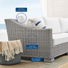 America Luxury - Outdoor Lounge Sofa Chair Table Set Rattan Wicker Modern White