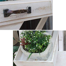 OJKJGYTF Plant Stands Plant Shelf Flower Stand Wooden Vertical Plant Pot Stand with 2 Tier Outdoor Garden Flower Display Rack Decoration Huajia