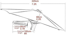 RWGOVLU Outdoor Round Wall Mounted Parasol, Patio Garden Balcony Yard Umbrella, Tilting Sunshade Wall Umbrella with Aluminium Frame