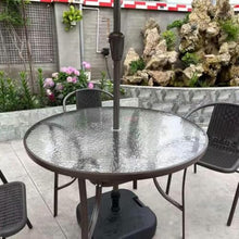 Virelix 48" Round Glass Table Top with 2 Inch Umbrella Hole, 3/16" Thick Flat Polished Edge Tempered Finished for Patio, and Outdoor Tables, Only Glass (48 inch)
