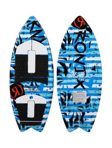 Ronix Super Sonic Space Odyssey Fish Wakesurf Board Blue/White/Black 3' 9