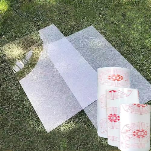 ZRUTIMI Transparent 1/2/3mmPC Board, Flexible and Lightweight, Suitable for Architectural Glass Projects, greenhouses, Canopies, carports, Balcony enclosures, etc(3mm,1.8x15m/6x49.2ft)