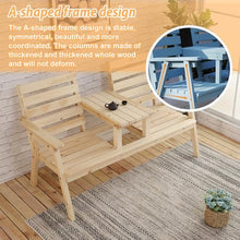 HYUIO Outdoor Garden Bench Heavy Duty Terrace Comfortable Bench Patio Seating Park Seat Chair Load-Bearing Capacity for Patio Park Commercial Use(Carbonized Brown)
