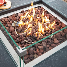 Elementi Manhattan Propane Fire Pit Table Cast Concrete 36 x 36-in