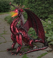 Regal Art & Gift Dragon Metal Statue, Indoor & Outdoor Garden Yard Art