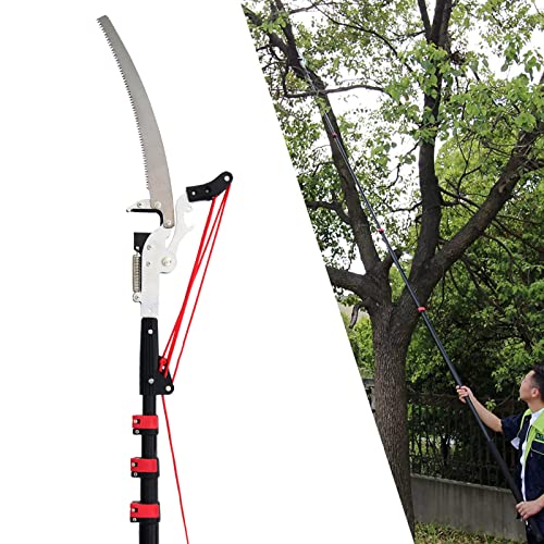 Telescopic Pole Saw, Telescopic Tree Pruner Pole, Extendable Telescopic Landscaping Pole Saw Telescopic Branch Saw-24FT