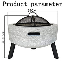 Small Firepit, Outdoor Fire Pits Table Top Fire Pit Outdoor Heaters & Fire Pit BBQ Grill Firepit Bowl Backyard Patio Garden Fireplace with Grill Grate