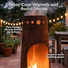 Sunnydaze Santa Fe Large Wood Burning Chiminea Outdoor Fireplace, 50"