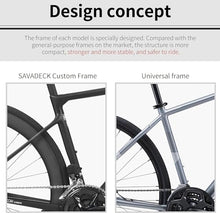 SAVADECK Carbon Road Bike Lightweight 24-Speed Black
