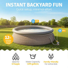 12' x 36" Ring Inflatable Swimming Pool