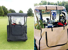 DOORWORKS GOLF CART ENCLOSURES Blue Universal Golf Cart Cover with Travel Bag - Portable & Drivable 4-Sided - Fits EZGO TXT RXV & Club Car DS Precedent Onward (Blue, 60” L X 44” W)