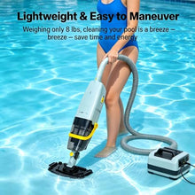zcjysqav Cordless Handheld Pool Vacuum, Rechargeable Pool Cleaner for Spa Hot Tub & Small Pool with Powerful Suction