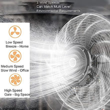 CUTPOIY Oscillating Misting Fan with 43L Tank, 3 Speeds, Cools Workshop, Garage, Barn