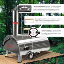 Tzou wh-vc2-PHO_12XI5AMJ Pizza Outdoor-Kitchen-ovens, One Size, Silver 12'' Semi-Automatic Semicircle