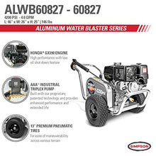 Simpson 4200 PSI Gas Pressure Washer, 4.0 GPM Commercial Power Washer, Honda Engine, 50' Hose, Aluminum Water Blaster Series, 49-State Compliant (ALWB60827)