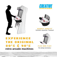 Creative Outdoor Distributor Full-Size Arcade Machine 32" Screen 3500 Games White Woodgrain