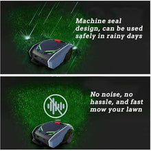 ZIXIAOS Wireless Robot Lawn Mower 1500 M², Lawn Robot with GPS Route Planning, Cutting Width 19 Cm, Height 20-55 Mm, Tilt 25%, Automatic Charging
