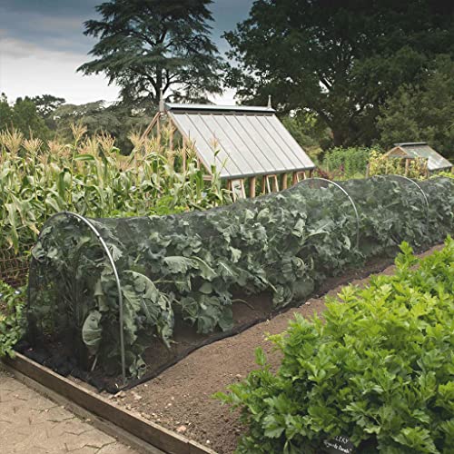 Low Tunnel Greenhouse Gardening Cloche Hoops Plant Covers Green House Sun Hoop House Outside Heavy Duty Garden Row Green Houses Kit