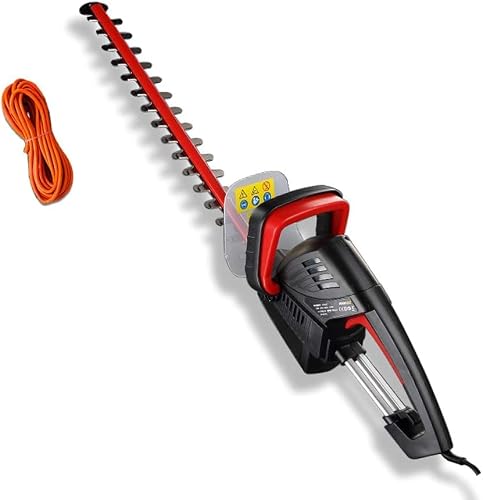850w Electric Home Hedge Trimmer,51mm Cutting,Flower Garden Pruning Shears Electric Hedge Trimmer Garden Pruning Shears Lawn (Extra+10Mcable)