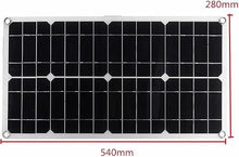 KZZAAO 500W 18V Solar Panel Portable Monocrystalline Solar Cell DIY Cable Waterproof Outdoor Car RV Rechargeable