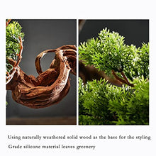 YXIANG56Q Fake Plants 30'' Chinese Style Simulation Welcome Pine Tree Artificial Bonsai Potted Indoor Plants Micro Landscape Decoration Home Office Living Room Bonsai Tree