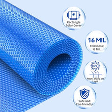 BigXwell Heavy-Duty Solar Pool Cover 16x24ft - 16Mil Blue