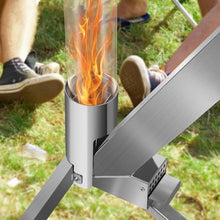 Outdoor Pellet Torch, Stainless Steel Patio Heater with 100 x 8 cm Glass Tube, Decorative Ambience Fire Column, for Garden, Easy to Assemble