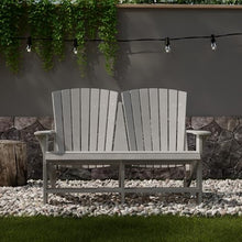 Wildridge Heritage Double Adirondack, Light Gray - All-Weather Recycled Plastic Furniture for Patio, Deck, Lawn