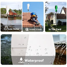 Wind Turbines，10000W No Noise Vertical Magnetic Levitation Upright Wind Turbine, 12V 24V 48V for Home Use Vertical Axle Wind Turbine(Black,12V)