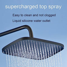 JIANSMZ Outdoor Shower Fixture Set Rainfall Big Top Spray Single Handle High Pressure Hand Spray Wall Mount 3 Function