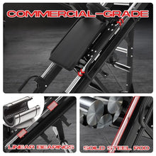 GarveeLife Leg Press Hack Squat Machine Adjustable 2-in-1 Black