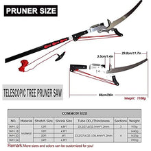 Extendable Pruning Saw,24ft/7.2m Tree Pruner Extendable 4 Sections, with Sk5 Cutting Blade Pole Saw Lopper Long Reach Pole Pruning Saw