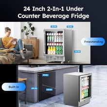 Mojgar 24 Inch Beverage Refrigerator, 5.3 Cu. Ft., 180 Cans, Outdoor Fridge